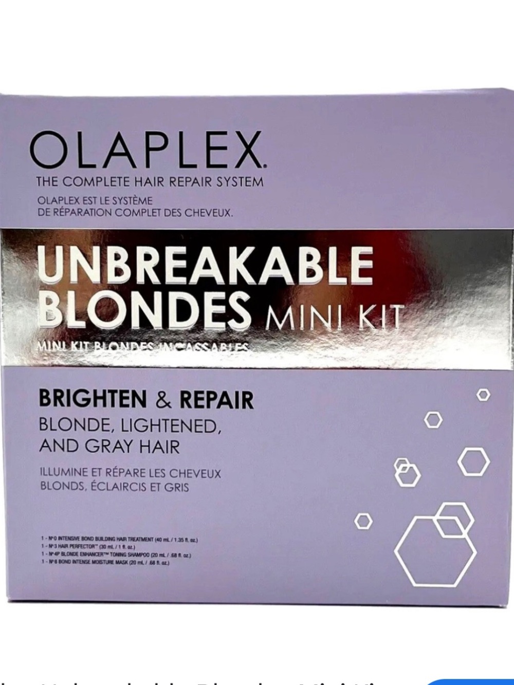 OLAPLEX Unbreakable Blondes Mini Kit - Brighten and Repair - Picture 4 of 4